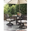 Tommy Bahama Outdoor Living Black Sands Outdoor Swivel Rocker Dining Chair