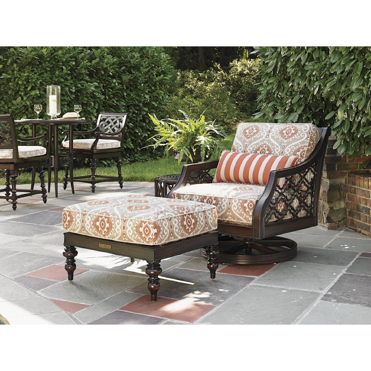 Tommy Bahama Outdoor Living Black Sands Outdoor Ottoman