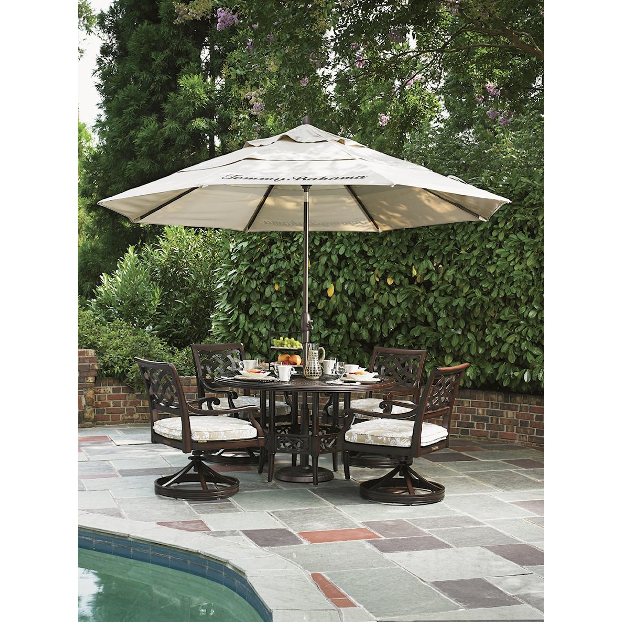 Tommy Bahama Outdoor Living Black Sands Outdoor Dining Set