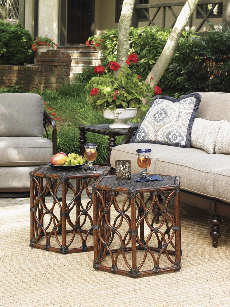 Tommy Bahama Outdoor Living Black Sands Outdoor Bunching Cocktail Table