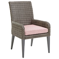 Outdoor Dining Chair with Removable Weatherproof Cushion