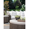 Tommy Bahama Outdoor Living Cypress Point Ocean Terrace Outdoor Armless Sofa w/ Scatterback Cushions