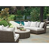 Tommy Bahama Outdoor Living Cypress Point Ocean Terrace Outdoor Armless Sofa w/ Scatterback Cushions