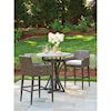 Tommy Bahama Outdoor Living Cypress Point Ocean Terrace Outdoor Adj Bistro Table w/ Weatherstone Top