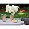 Tommy Bahama Outdoor Living Cypress Point Ocean Terrace Round Cocktail Table w/ Weatherstone Top