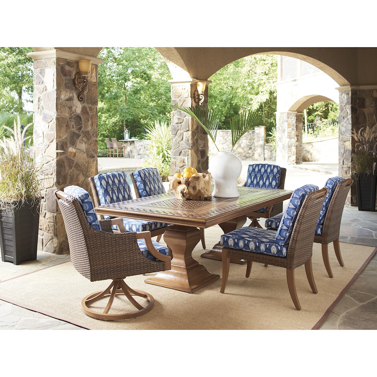 Tommy Bahama Outdoor Living Harbor Isle Rectangular Dining Table