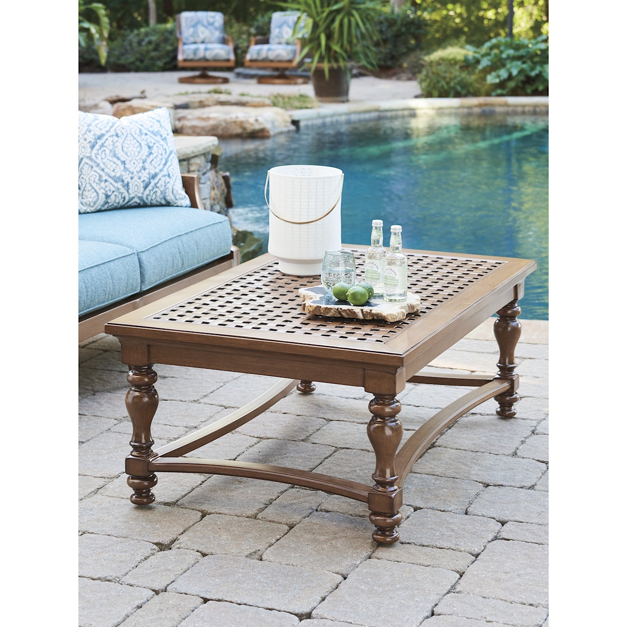 Tommy Bahama Outdoor Living Harbor Isle Rectangular Cocktail Table