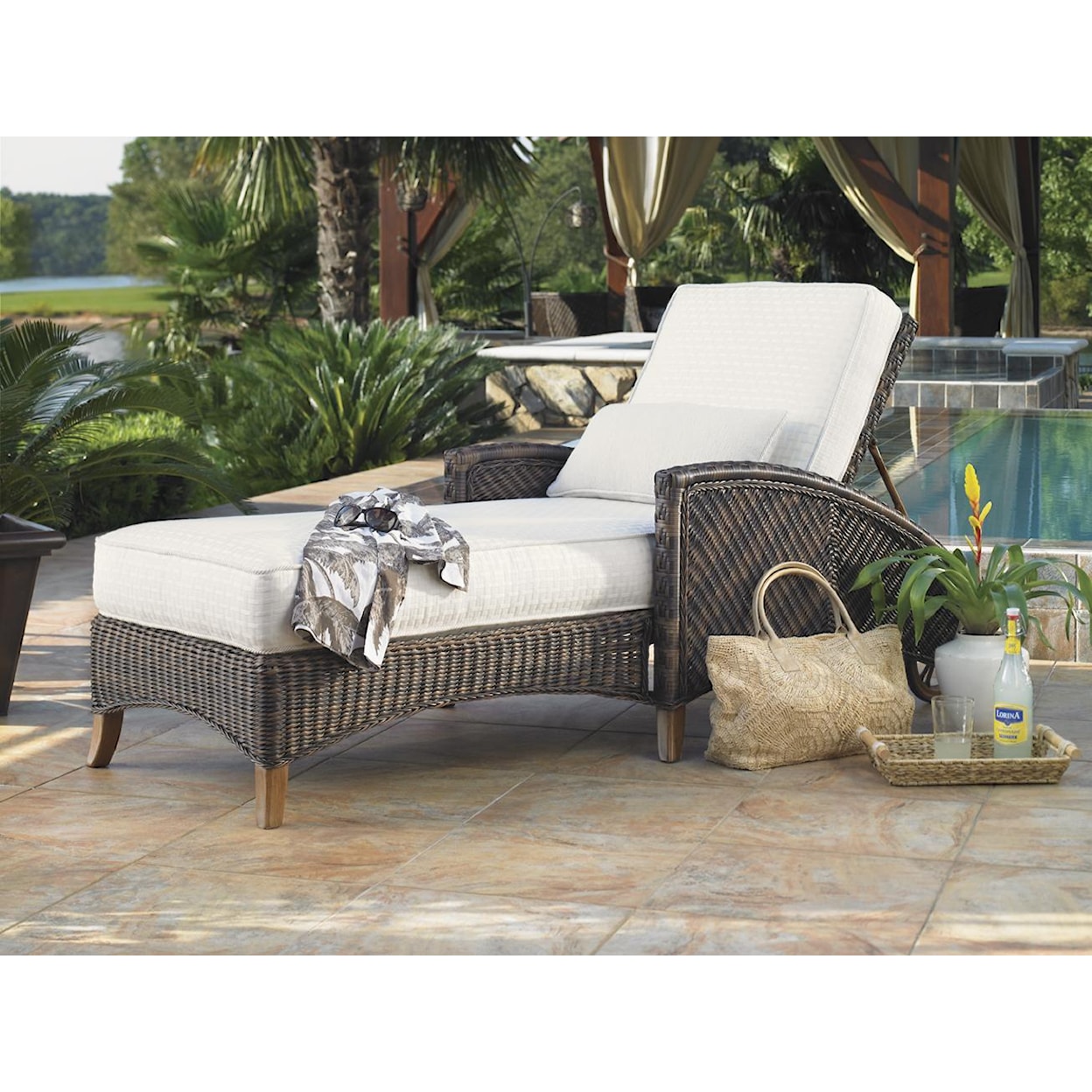 Tommy Bahama Outdoor Living Island Estate Lanai Outdoor Chaise Lounge