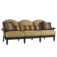 3 Seat Sofa with Scroll Arms