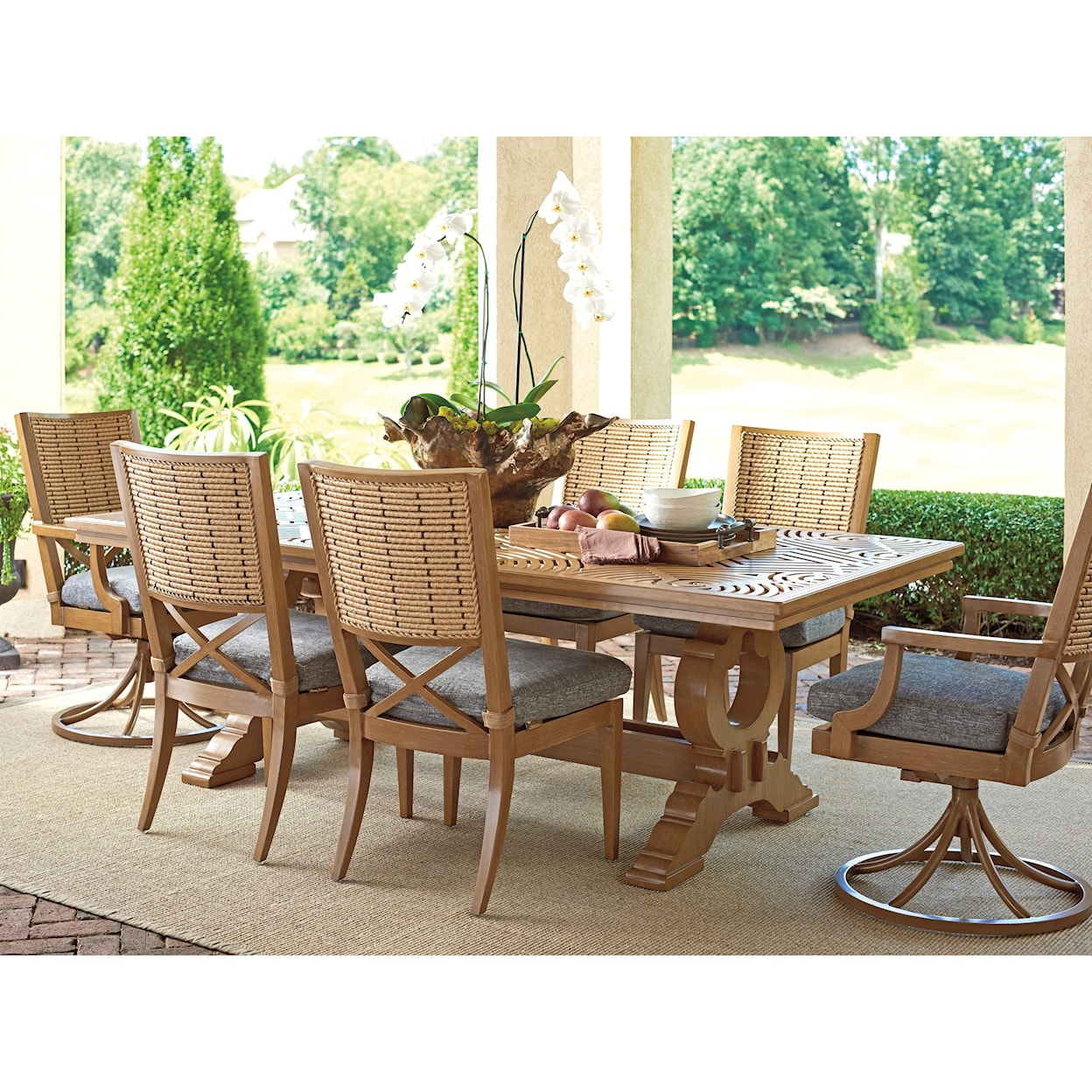 Tommy Bahama Outdoor Living Los Altos Valley View Rectangular Dining Table