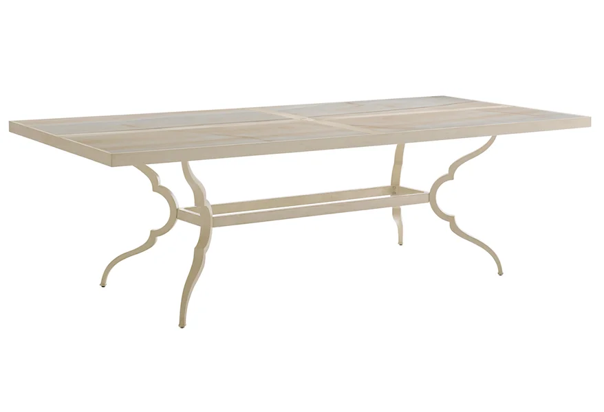 Misty Garden Rectangular Dining Table w/ Porcelain Top by Tommy Bahama Outdoor Living at Jacksonville Furniture Mart