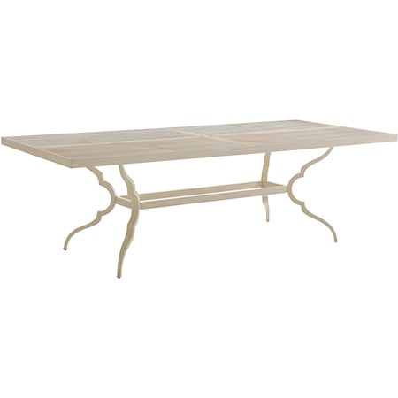 Rectangular Dining Table w/ Porcelain Top