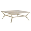 Tommy Bahama Outdoor Living Misty Garden Square Cocktail Table w/ Porcelain Top