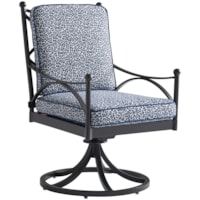 Customizable Outdoor Swivel Rocker Dining Chair