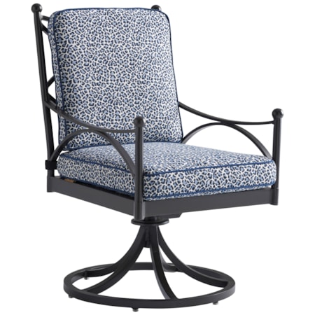 Outdoor Swivel Rocker Dining Chair