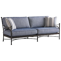 Customizable Outdoor Aluminum Sofa with Decorative Ball Finials