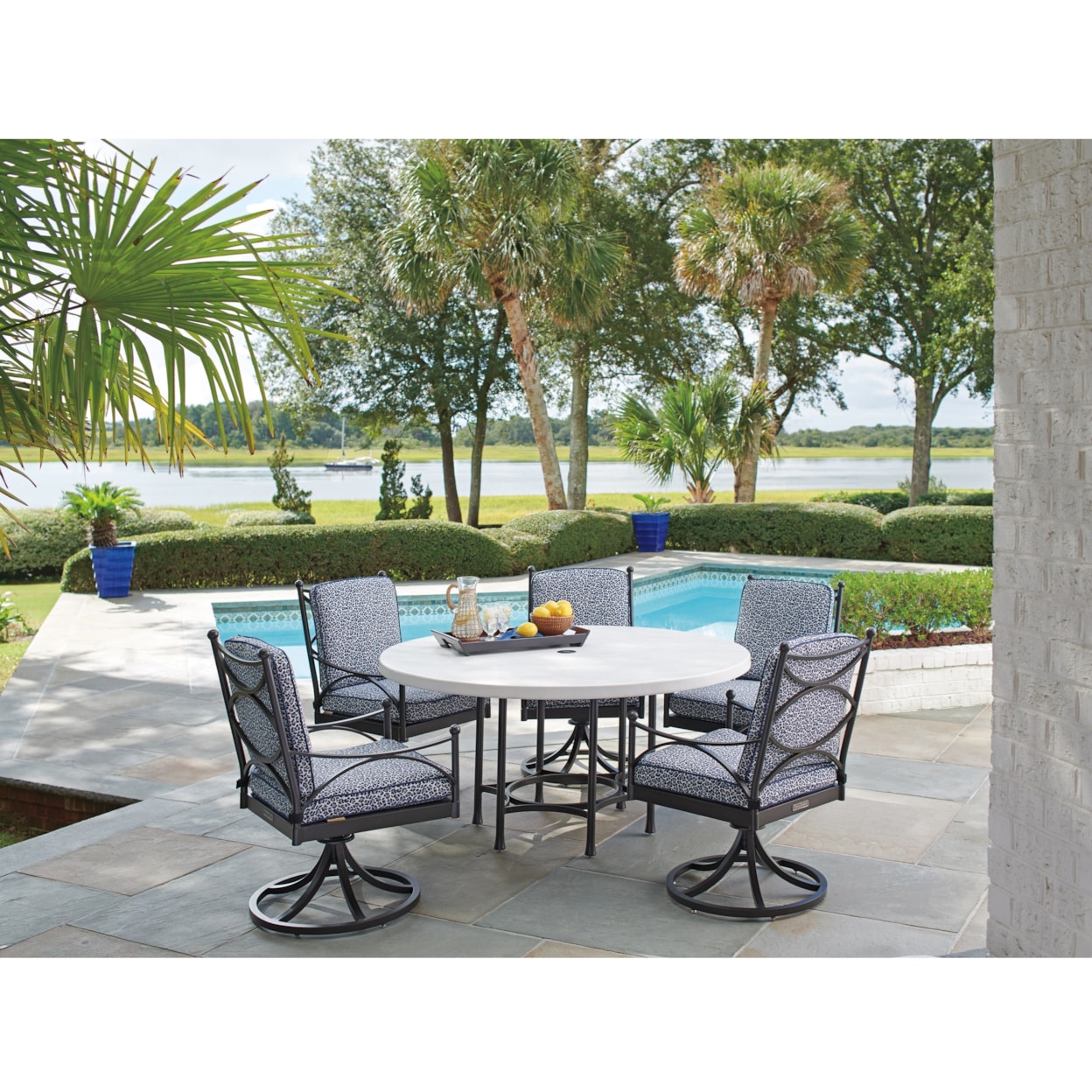 Tommy Bahama Outdoor Living Pavlova 6 Piece Outdoor Table and Chair Set