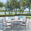 Tommy Bahama Outdoor Living Pavlova 6 Piece Outdoor Table and Chair Set