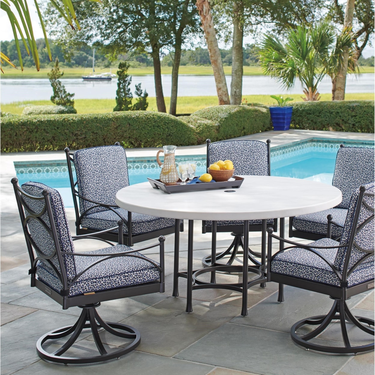 Tommy Bahama Outdoor Living Pavlova Outdoor Round Dining Table