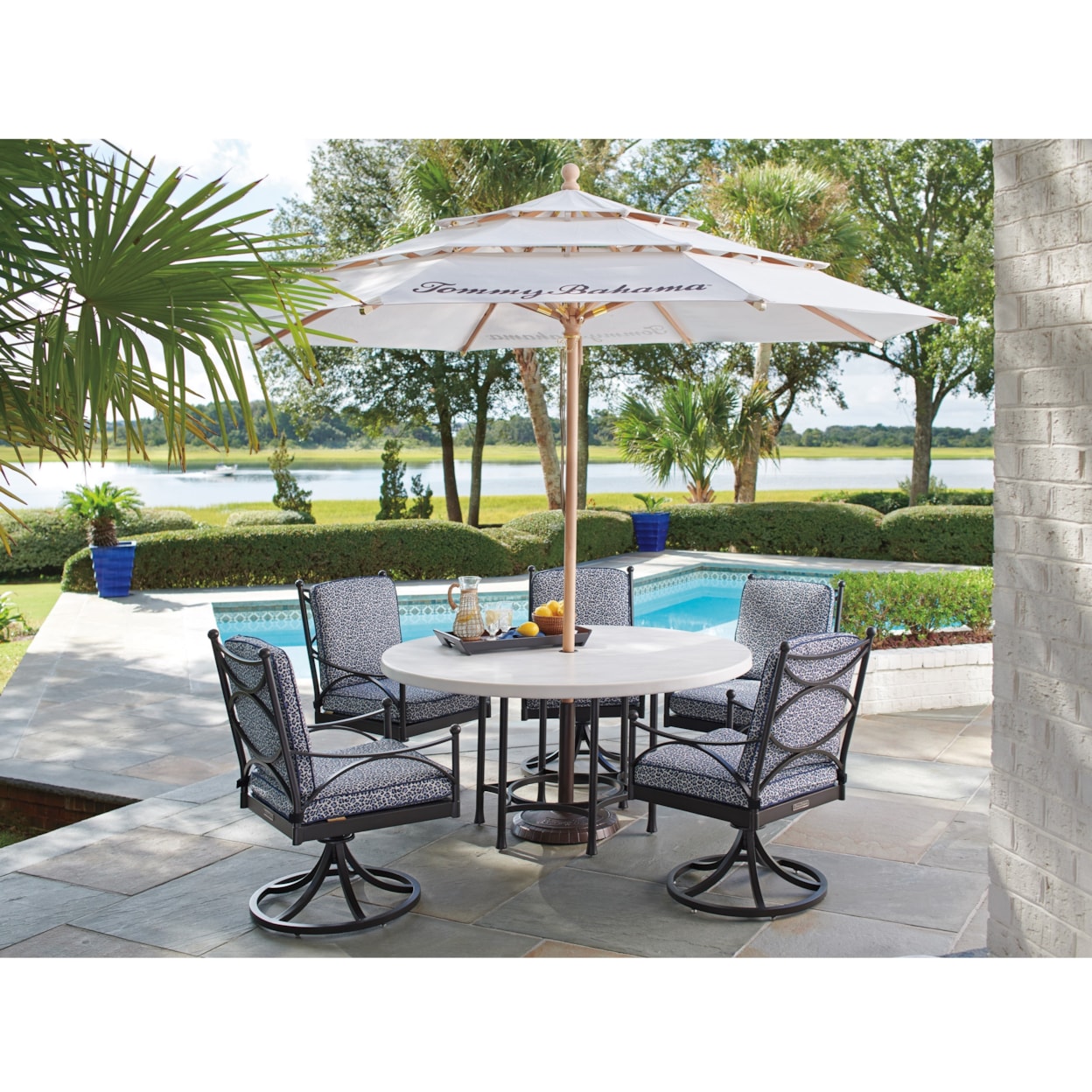 Tommy Bahama Outdoor Living Pavlova Outdoor Round Dining Table