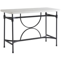 Outdoor Hi/Lo Bistro Table with Limestone-Like Top