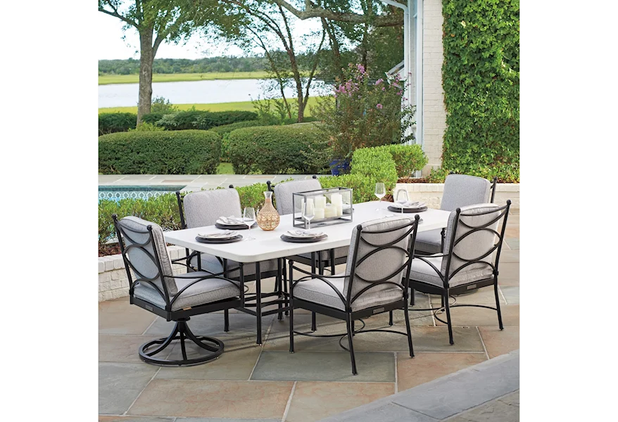 Pavlova 7 Piece Outdoor Dining Set by Tommy Bahama Outdoor Living at Howell Furniture