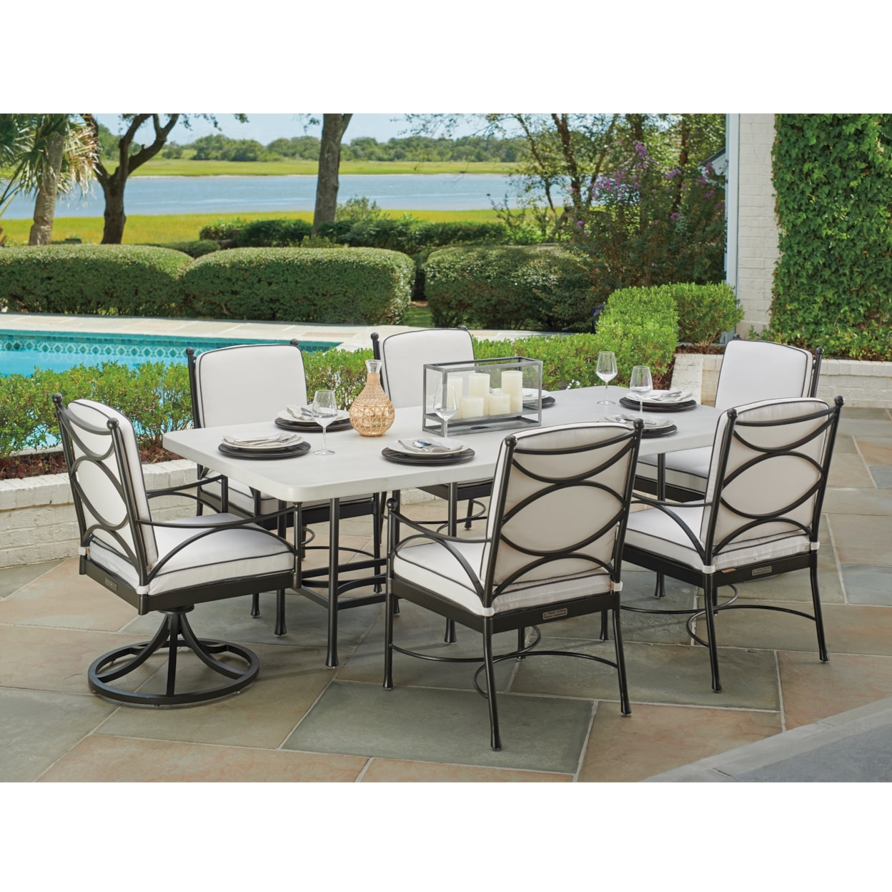 Tommy Bahama Outdoor Living Pavlova Outdoor Rectangular Dining Table