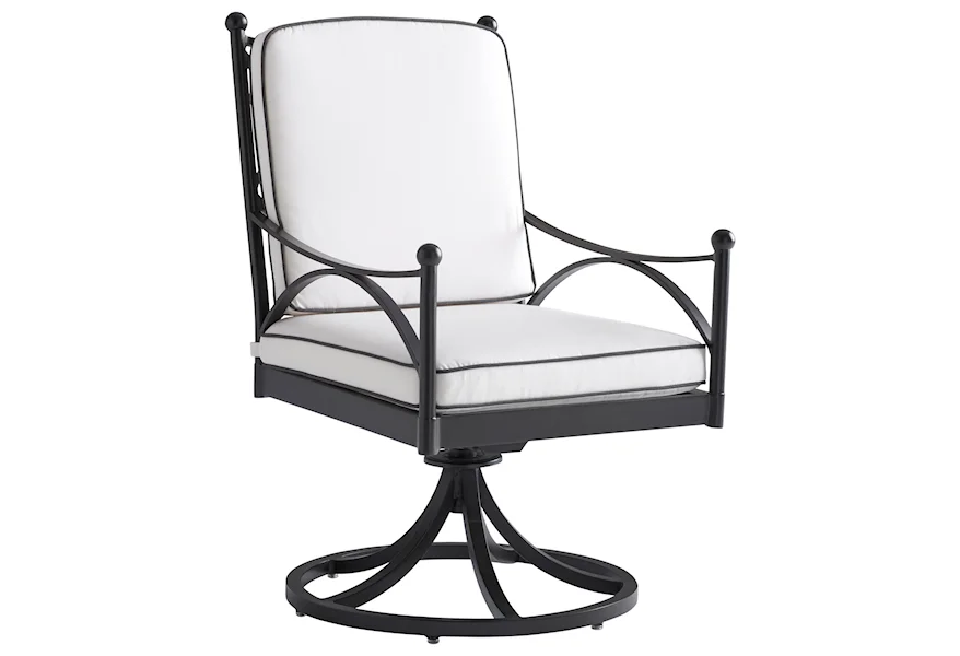 Pavlova Outdoor Swivel Rocker Dining Chair by Tommy Bahama Outdoor Living at Malouf Furniture Co.