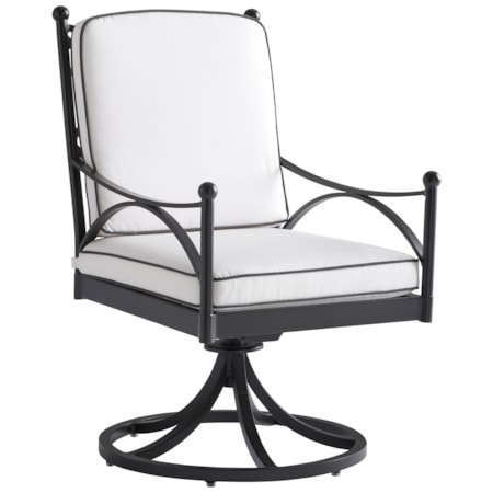 Outdoor Swivel Rocker Dining Chair