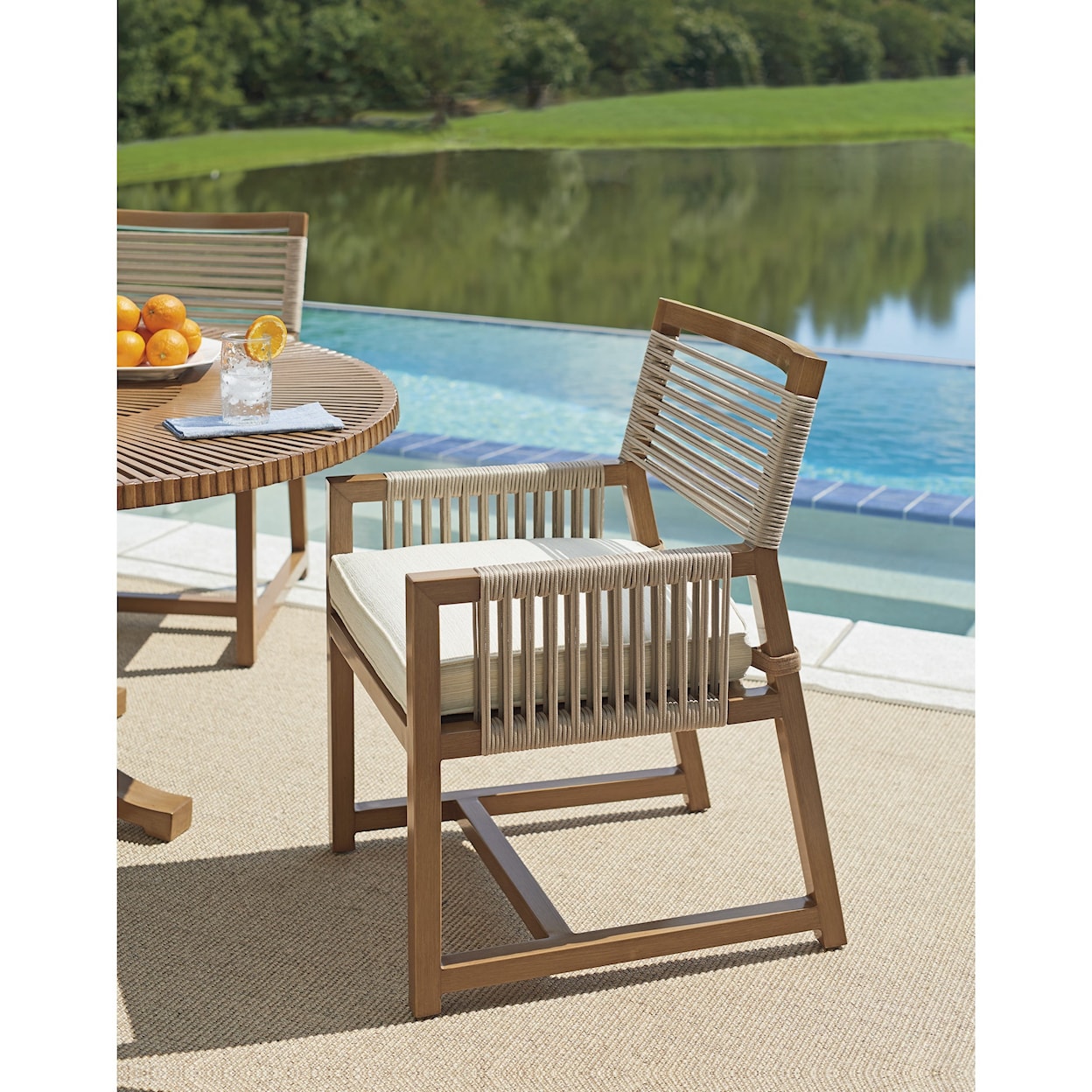 Tommy Bahama Outdoor Living St Tropez Arm Dining Chair