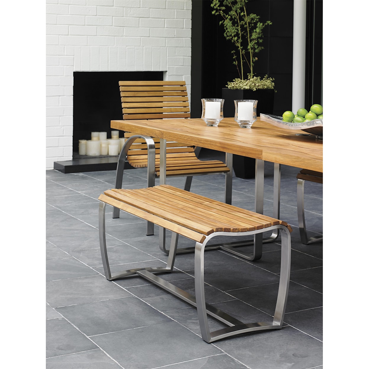 Tommy Bahama Outdoor Living Tres Chic Dining Bench