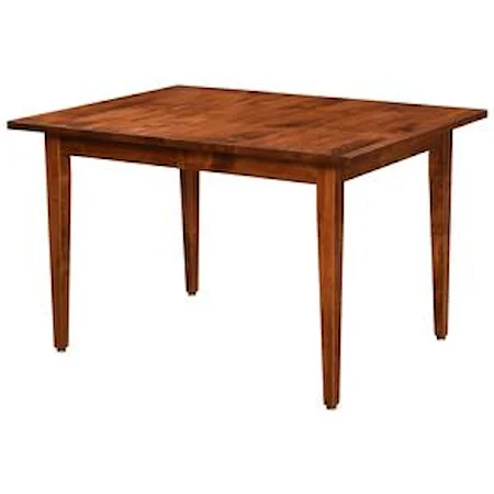 Customizable Solid Wood Dining Table with 2 Leaves