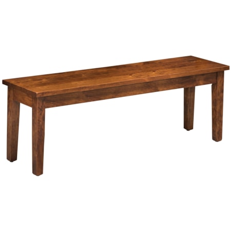 Custom Amish Wood Dining Bench
