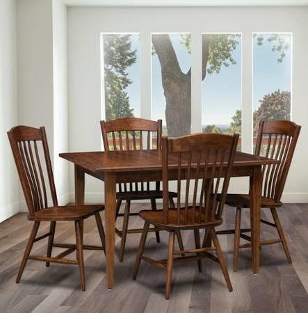 5-Piece Solid Wood Dining Table Set