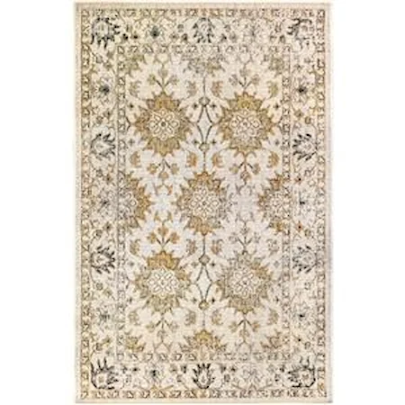 Vintage Floral Indoor/Outdoor 4'10" X 7'6" Rug