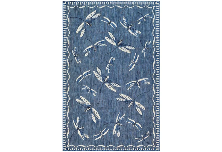 Trans-Ocean Rugs Caramel Dragonfly Indoor/Outdoor 4'10