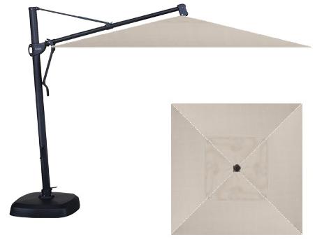 10" Square Cantilever Umbrella with Base