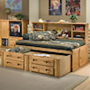 Trendwood Bunkhouse Twin Cheyenne Bookcase Bed with Trundle