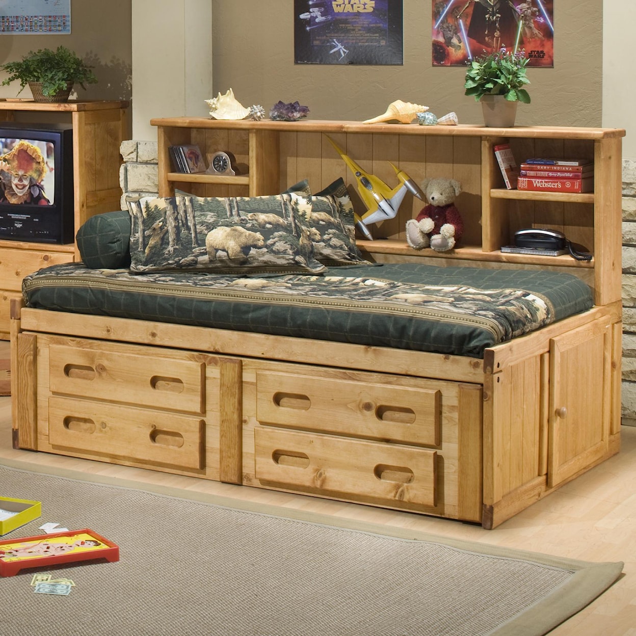 Trendwood    Twin Cheyenne Captain's Bed