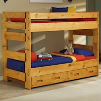 Twin Over Twin Wrangler Bunk Bed with Trundle