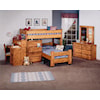 Trendwood    Twin/Twin Apache Loft Bed & Caster Bed