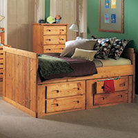 Twin Roper Captain's Bed with 4 Drawer Underdresser