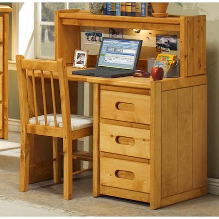 Student Desk with Corral Hutch