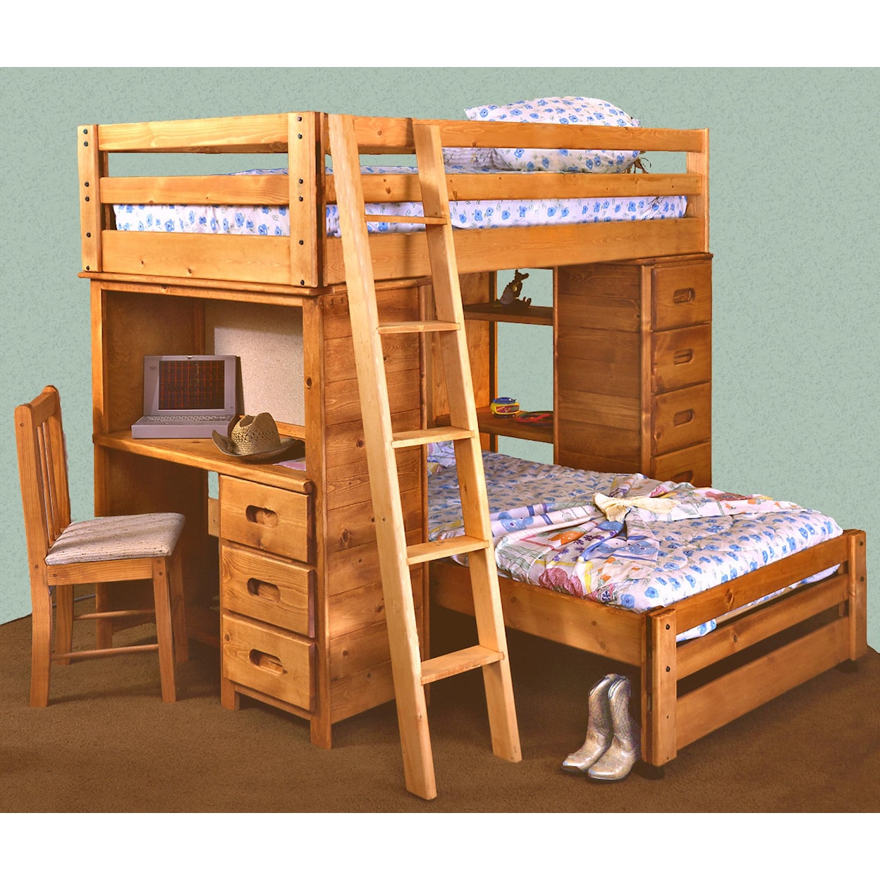 Trendwood    Twin/Twin Bronco Loft Bed