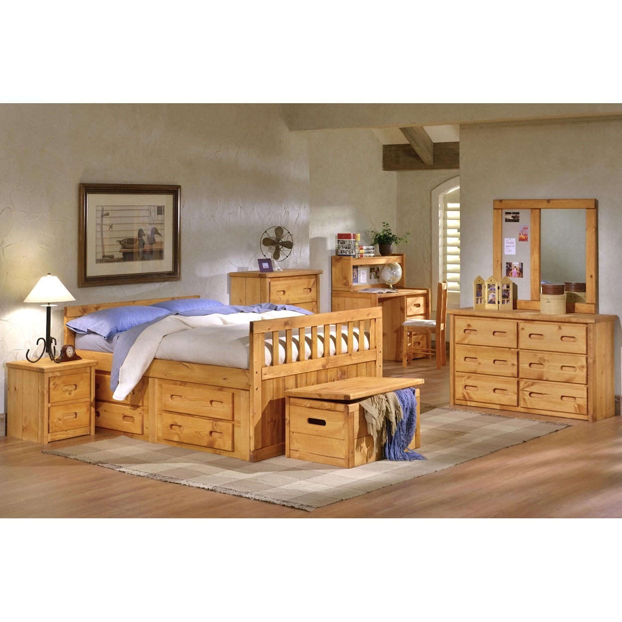 Trendwood    Twin Bayview Captain's Bed