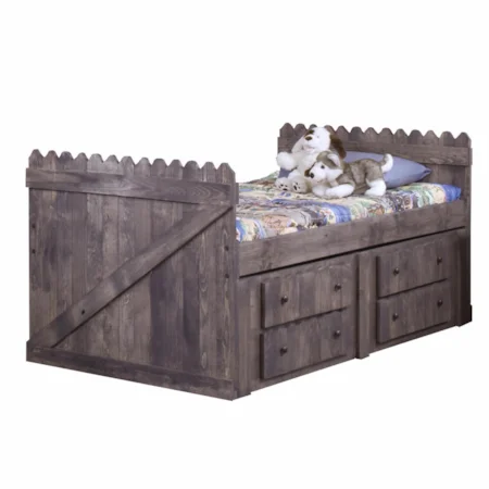 Twin Captain's Bed