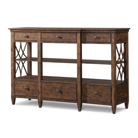 Bakersfield Sideboard with Lattice Pattern on Sides