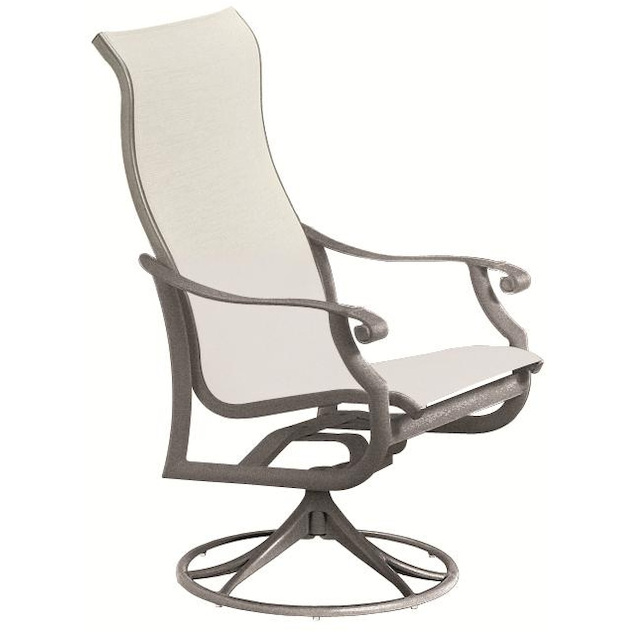 Tropitone Montreux 710170 Outdoor High Back Swivel Rocker with Scroll ...