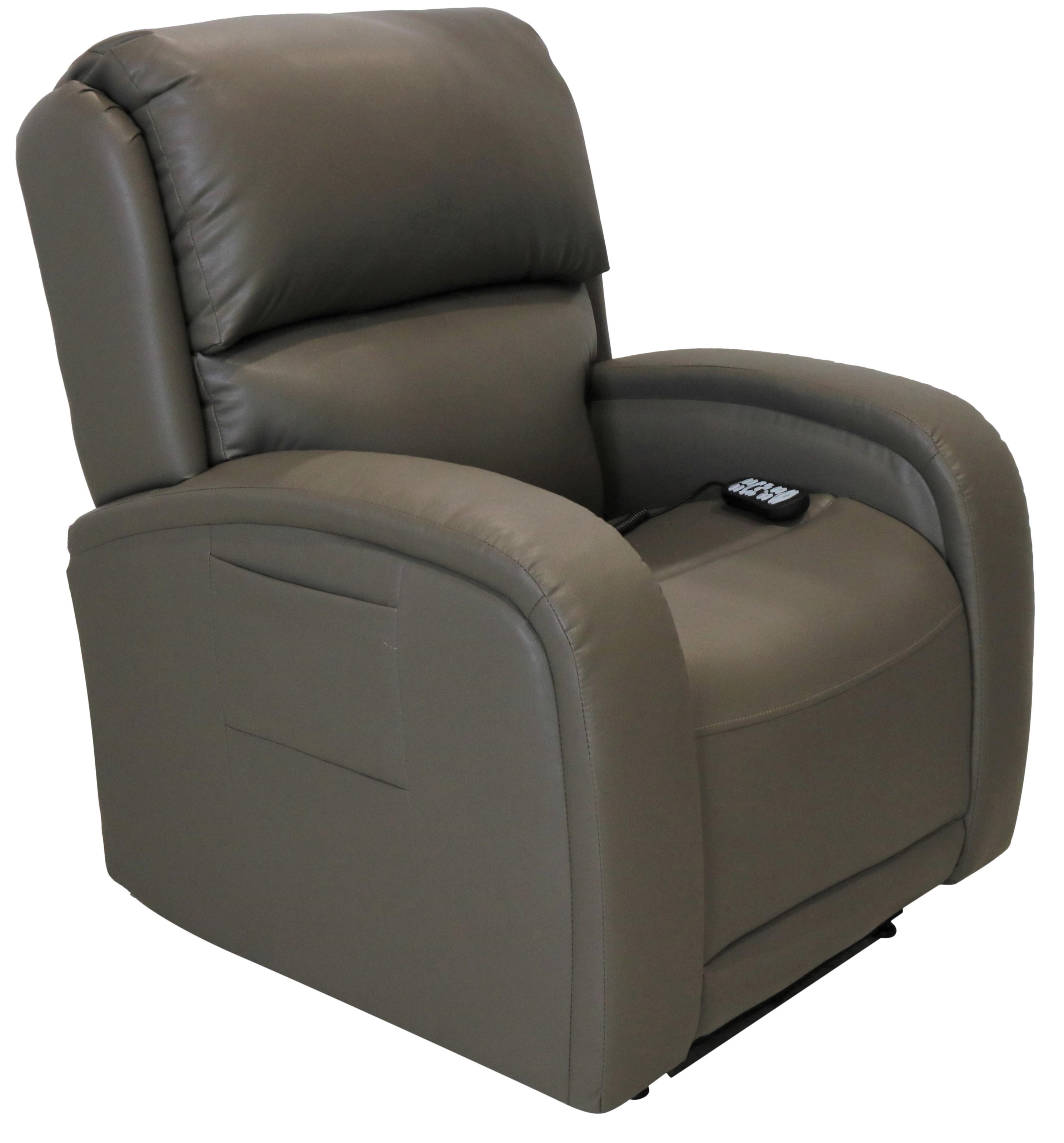 Leather power lift clearance chair