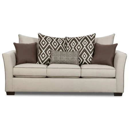 Transitional Sleeper Sofa with Flared Arms
